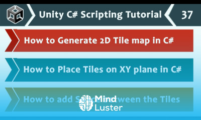 Generating 2D Tile Maps Placing Tiles on the XY Plane Unity C Scripting Tutorial 37 