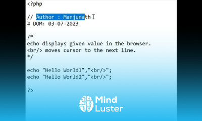 Comments in PHP PHP short 06 