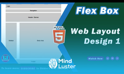 How to create Website Page Layout in HTML CSS using Flexbox Web Layout Design Tutorial 05 