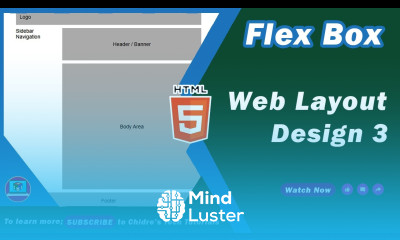 How to create Website Page Layout in HTML CSS using Flexbox Web Layout Design Tutorial 07 