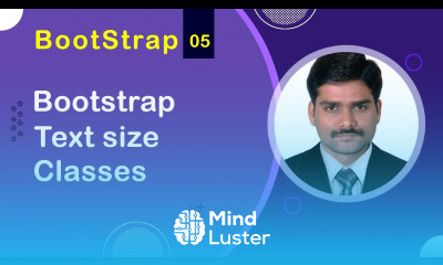 Bootstrap Text Size Classes Bootstrap5 Tutorial 05 