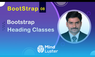 Bootstrap Heading Classes Bootstrap5 Tutorial 08 