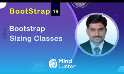 Bootstrap Sizing Classes Bootstrap5 Tutorial 19 