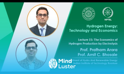 Lec 15 The Economics of Hydrogen Production by Electrolysis