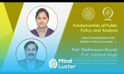 LEC 33 Select Development and Welfare Policies in India I