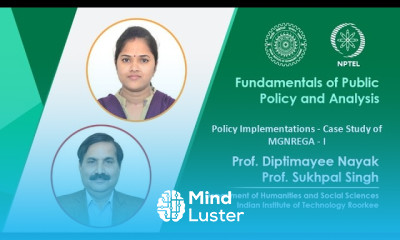 LEC 15 Policy Implementations Case Study of MGNREGA I