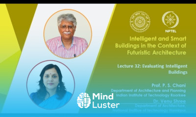 Lecture 32 Evaluating Intelligent Buildings
