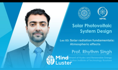 Lec 03 Solar radiation fundamentals Atmospheric effects