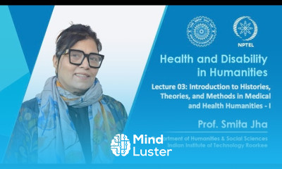 Lecture 03 Introduction to Histories Theories and Methods in Medical and Health Humanities I