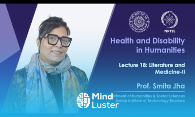 Lecture 18 Literature and Medicine II