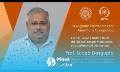 Lec 14 Second Order Effects b Channel Length Modulation c Subthreshold Conduction