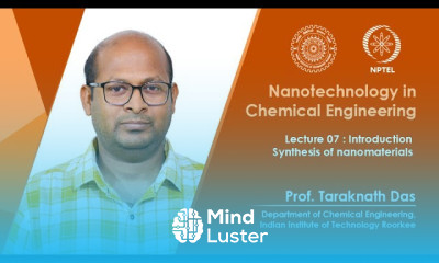 Lecture 07 Introduction Synthesis of nanomaterials