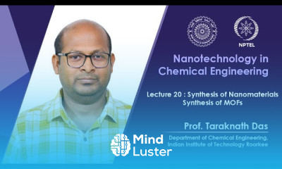 Lecture 20 Synthesis of Nanomaterials Synthesis of MOFs