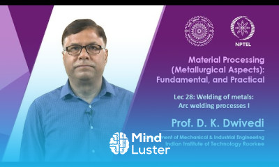Lec 28 Welding of metals Arc welding processes I