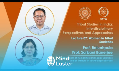 Lecture 07 Women in Tribal Societies