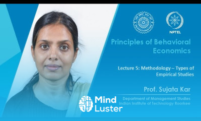 Lecture 05 Methodology – Types of Empirical Studies