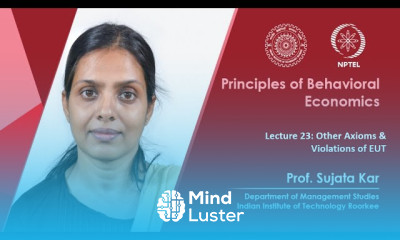Lecture 23 Other Axioms Violations of EUT