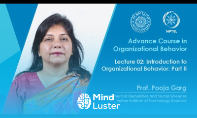 Lecture 02 Introduction to Organizational Behavior Part II