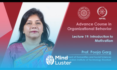 Lecture 19 Introduction to Motivation