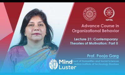 Lecture 21 Contemporary Theories of Motivation Part II