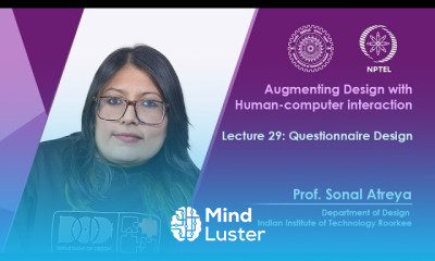Lecture 29 Questionnaire Design