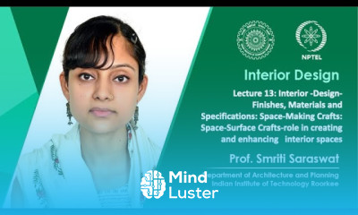 Lecture 13 Interior Design Space Making Crafts Space Surface Crafts
