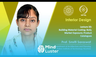 Lecture 33 Building Material Costing BoQ Market Exposure Product Catalogues