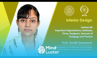Lecture 34 Important Organisations Institutes Firms Designers Avenues of Pedagogy and Practice