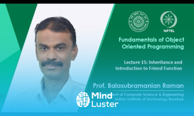 Lecture 15 Inheritance and Introduction to Friend Function