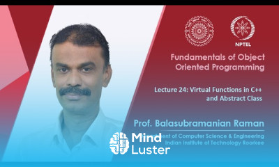 Lecture 24 Virtual Functions in C and Abstract Class