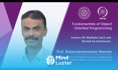 Lecture 28 Multiple Catch and Nested try Statements