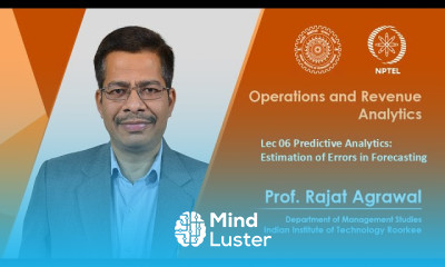 Lecture 06 Predictive Analytics Estimation of Errors in Forecasting