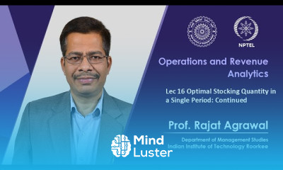 Lecture 16 Optimal Stocking Quantity in a Single Period Continued