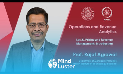 Lecture 21 Pricing and Revenue Management Introduction