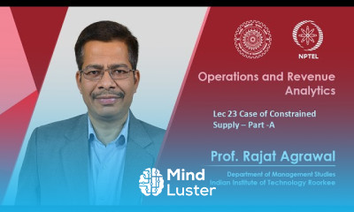 Lecture 23 Case of Constrained Supply – Part A