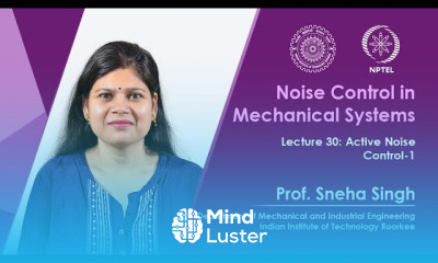 Lecture 30 Active noise control 1