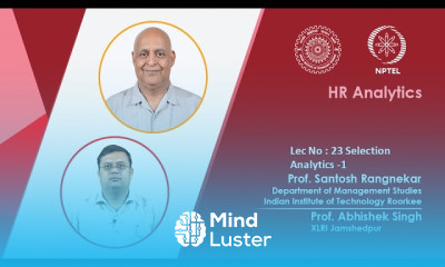 Lec 23 Selection Analytics – 1