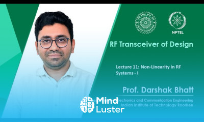 Lecture 11 Non Linearity in RF System I
