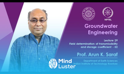 Lecture 29 Field determination of transmissibility and storage coefficient 02