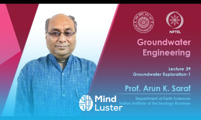 Lecture 39 Groundwater Exploration 1