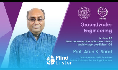 Lecture 28 Field determination of transmissibility and storage coefficient 01