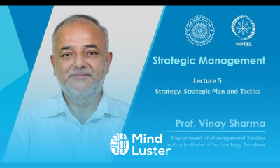 Lecture 05 Strategy Strategic Plan and Tactics