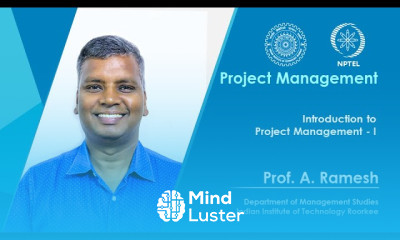 Lecture 01 Introduction to Project Management I