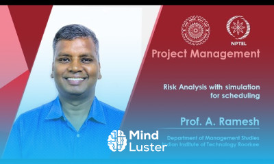 Lecture 22 Risk Analysis with simulation for scheduling