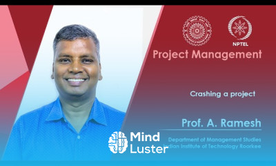 Lecture 24 Crashing a project