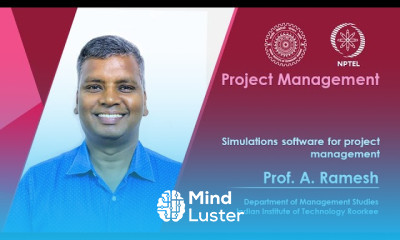 Lecture 39 Simulations Software for Project Management