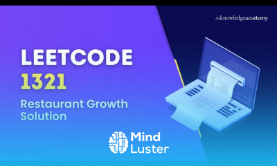 LeetCode 1321 – Restaurant Growth Solution SQL Leetcode Interview Question