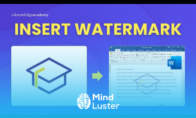 How to Insert a Watermark in Microsoft Word 2025 The Knowledge Academy