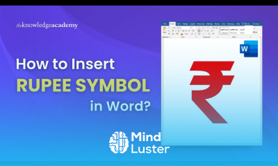 How to Insert Rupee Symbol in Microsoft Word 2025 The Knowledge Academy