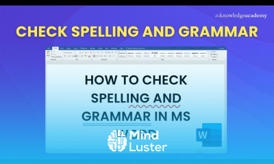 How to Check Spelling and Grammar in Microsoft Word 2025 The Knowledge Academy